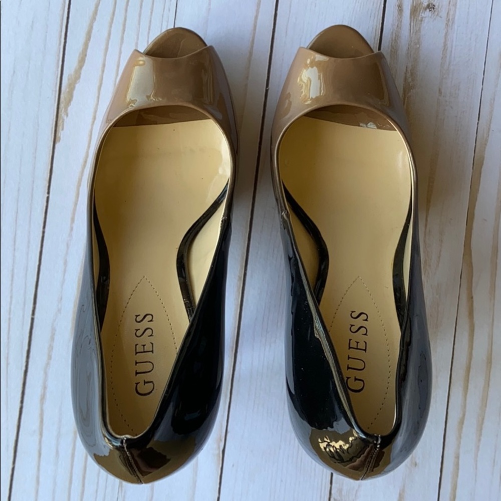GUESS ~ new, ombre, patent platforms size 8 👠 - Picture 6 of 9